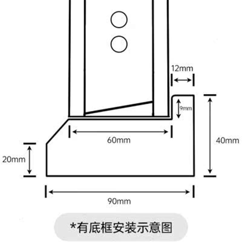 新款淋浴房下沉式浴室挡水条实心大理石石基卫生间无障碍干湿分离