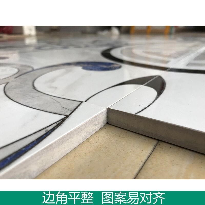 客厅拼花瓷砖入户玄关仿水刀图案拼图过道造型地砖地毯花现代简约