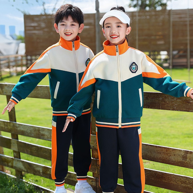 校服套装小学生学院风儿童班服三件套入园照服装幼儿园园服春秋装