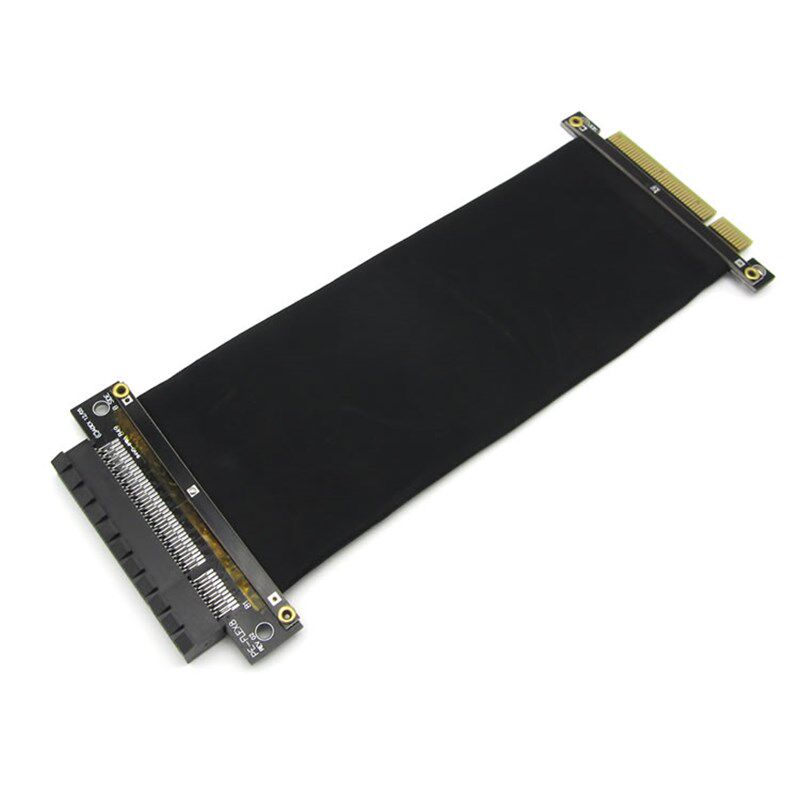 x8pci-e8x延长线双层屏蔽转接线软排线pciex8延长线pcie延长线x8