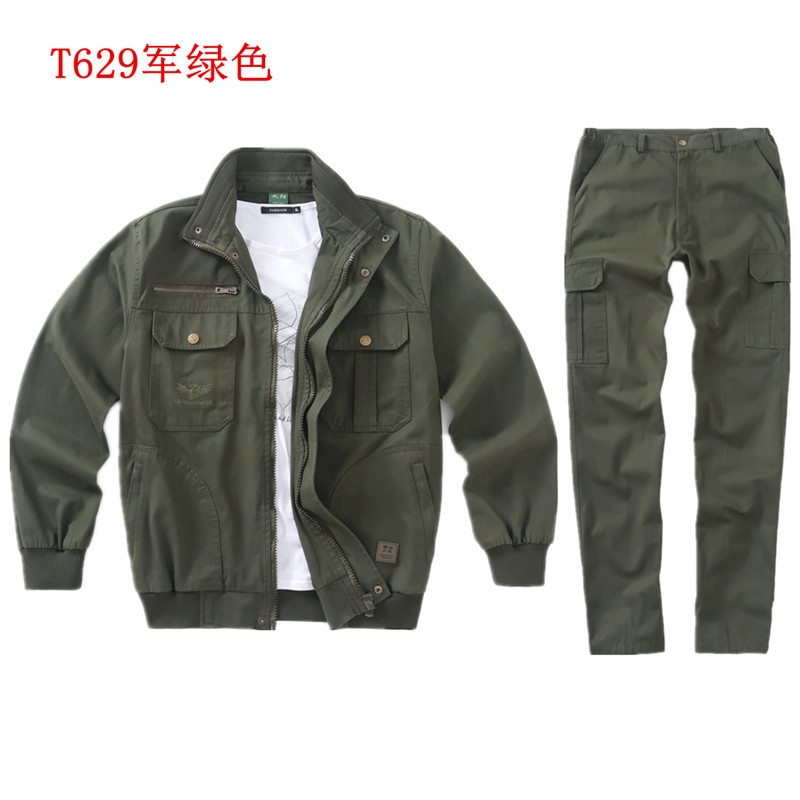 工作服套装男劳保服秋冬季电焊长袖耐磨防烫工地工装制服汽修