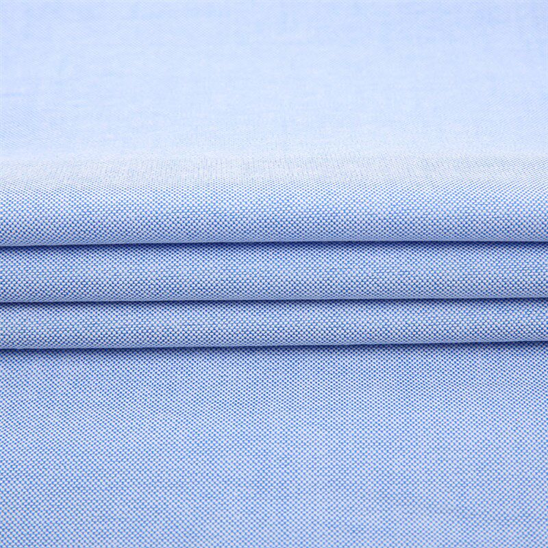 定制免烫牛津纺衬衫长袖蓝色灰色绣LOGO印字绣花刺绣职业装