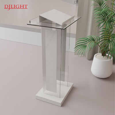 亚克力磨砂演讲台发言台售楼部迎宾台婚庆主持台诵经台教室会议台