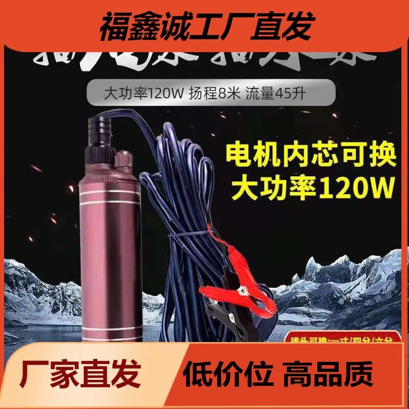 抽油泵浇菜电动抽水泵柴油直流自吸加浇花机洗车潜水车载家用