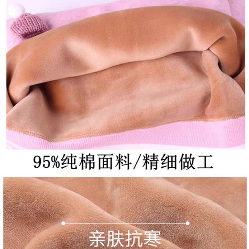 初高中学生大码秋衣秋裤套装女加绒加厚大童少女保暖内衣打底