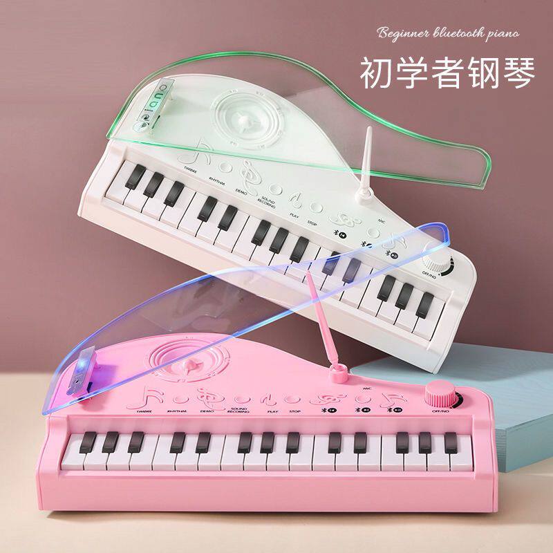 迷你口袋钢琴儿童女孩o初学者可弹奏音乐玩具宝宝多功能小钢琴充