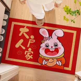 丝圈地垫进门出入平安地毯入户门垫蹭土脚垫门外门口防滑垫子家用