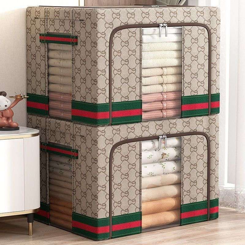 收纳箱装衣服整理箱四季通用容量可折叠加粗支撑架钢架好收纳