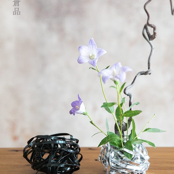 鹤巢自由花留瓶花网格可变形剑山插花器工具花瓶花艺插花固定神器