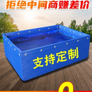 帆布鱼池水产养殖刀刮布水箱户外蓄水池防水布篷布家用游泳池