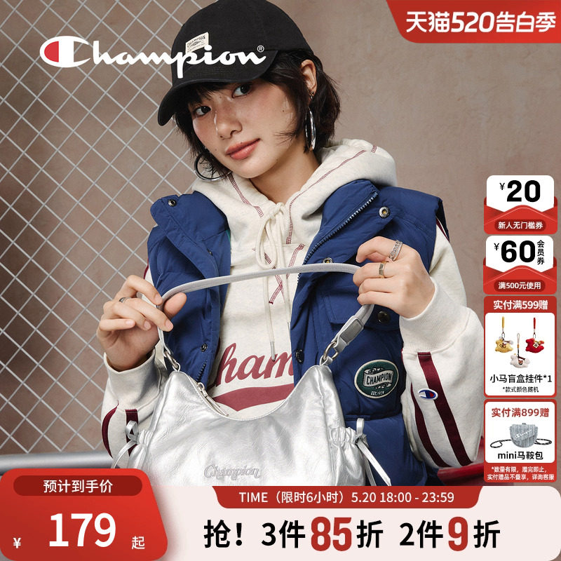 champion冠军26春季新款女士单肩包斜休闲旅游通勤可爱甜美