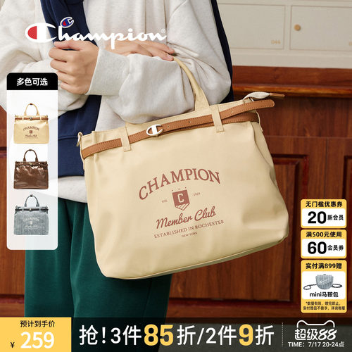 champion冠军复古质感托特包