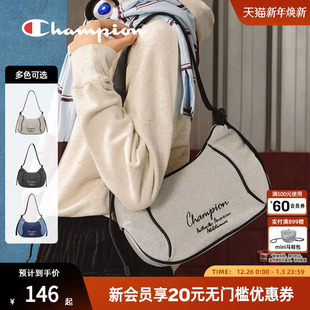 拼色帆布包牛仔包百搭女 单肩包腋下包时尚 champion冠军25秋季 新款
