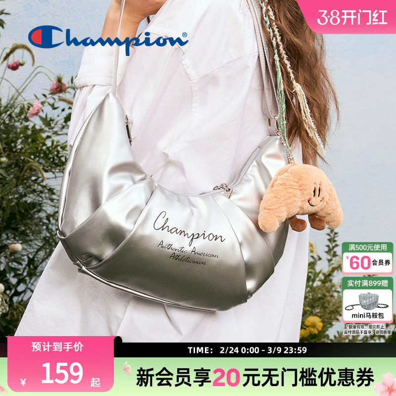 Champion冠军25新款单肩包可颂包男女休闲斜挎旅游百搭包包