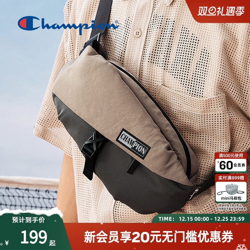 Champion冠军腰包男25春季新款女情侣休闲户外上班通勤斜挎