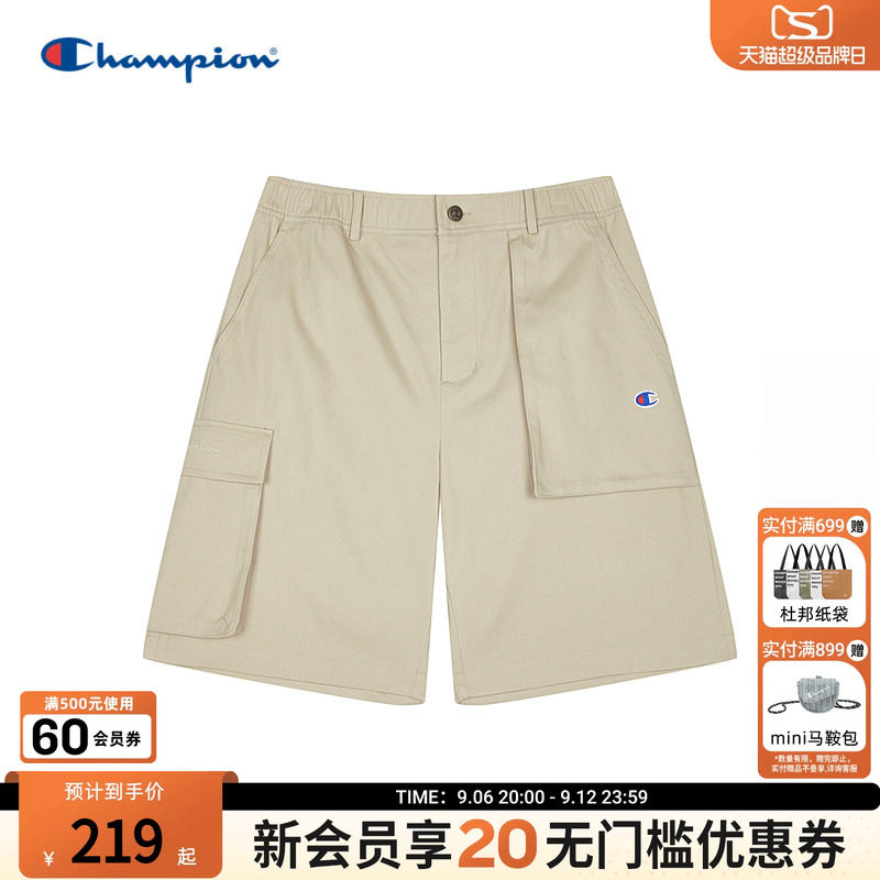 champion冠军男士短裤工装裤贴布大口袋五分裤