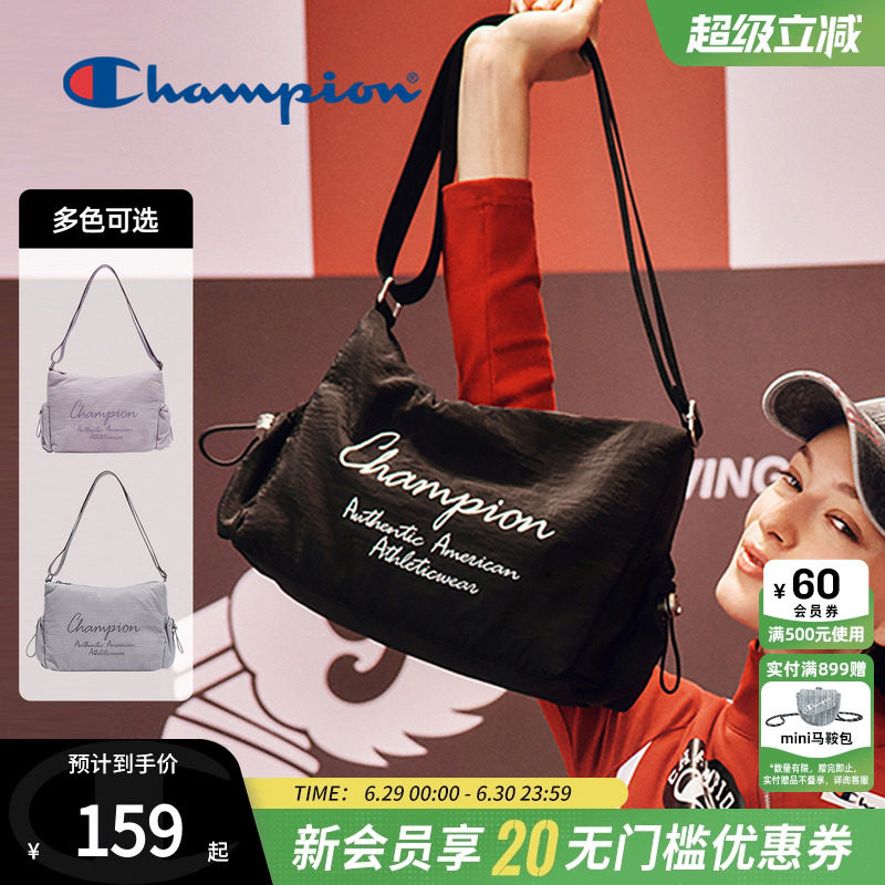 champion冠军新款单肩包手提大气风斜跨包运动时尚日常男女春