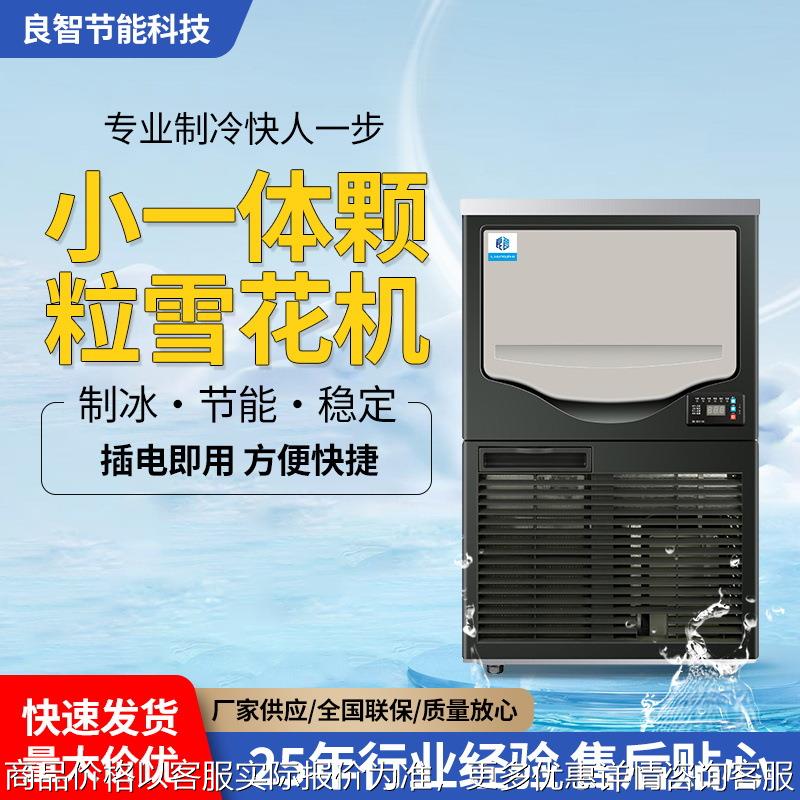颗粒雪花制冰机商用自动海鲜火锅店摆盘实验室制冰碎冰粗细一体机