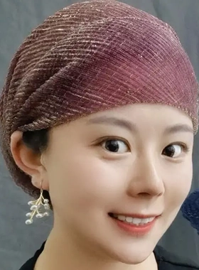 2025穆斯夏季纱巾帽子回族盖头女