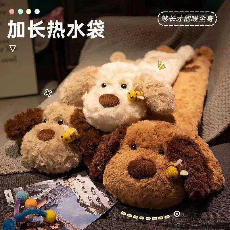 小狗长条热水袋注水加厚防爆被窝