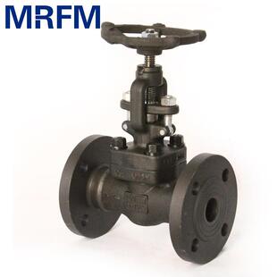 二通式截止阀锻钢法兰截止阀双向高压截止阀门