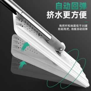 1拖布 巴迪森32CM拖把家用懒人平板神器原装 拖把杆 1杆 1平板