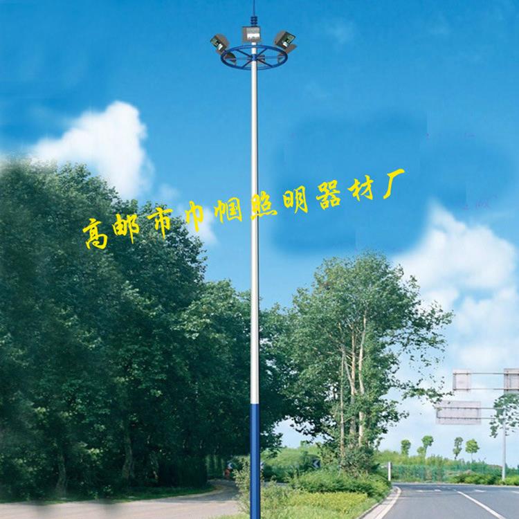 中杆灯高杆灯15m米固定式高杆灯广场220v400W钠灯高杆灯工厂供应
