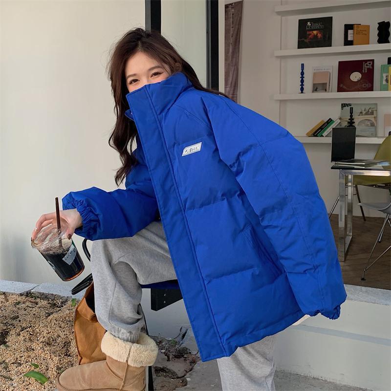 新款2025无帽棉服棉服女胖人显瘦羽绒棉服外套矮个子超厚撤柜商场
