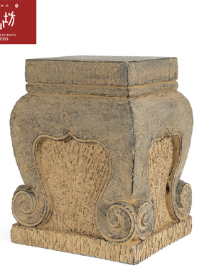 匠心坊户外草坪花园摆件人造石石墩庭院布置小花盆盆栽装饰品