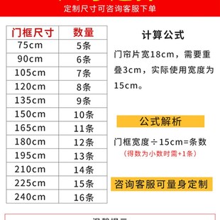 免打孔空调门帘透明防蚊挡风家用皮帘子pvc塑料软门帘 夏季 隔断帘