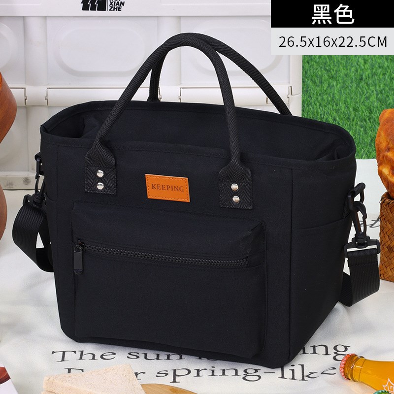 跨境新款大容量保温包上班族手提饭盒袋子单肩便当袋野餐露营冰包