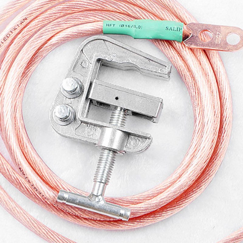 高低压接地棒 接地线10kv 平口式螺旋钩接地棒棒