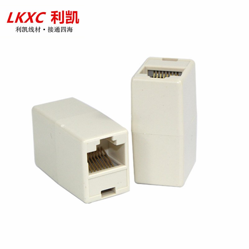 厂家直销 优质水晶头直通 网线对接头 直接头 100个/包