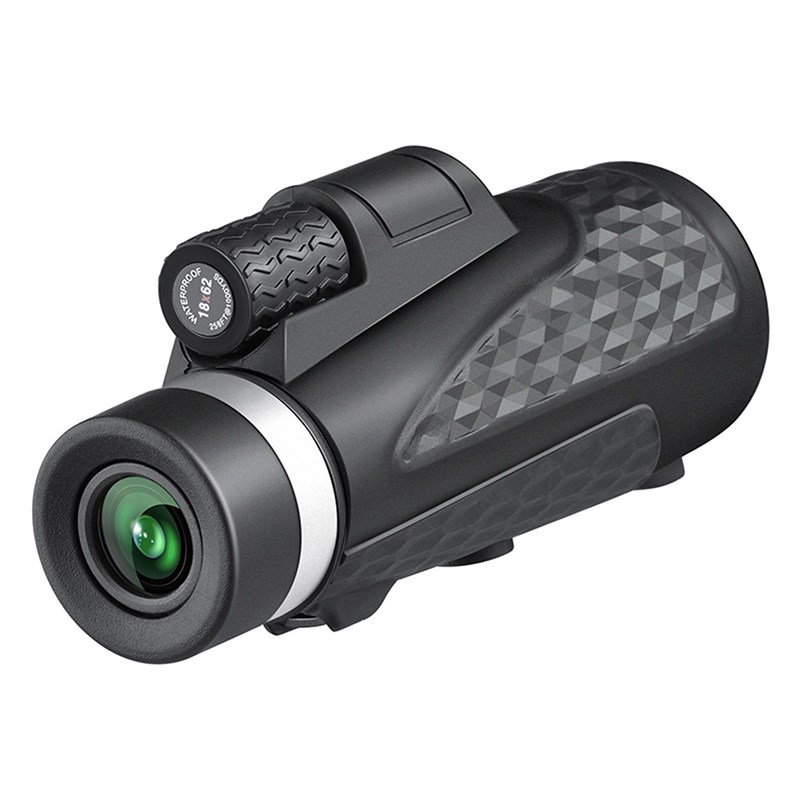 高清高倍18X62 12x55单筒望远镜微光夜视bak4全光学大物镜目镜