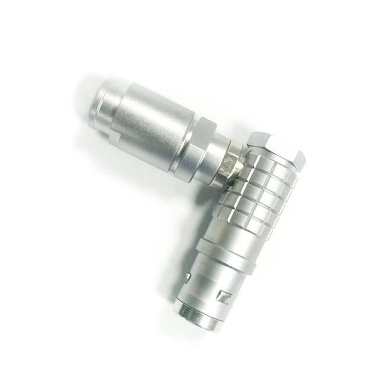 厂家供应FHG1K2四多芯金属防水连接器推拉自锁弯式航空插头连接器