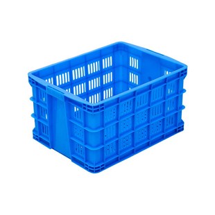 特厚560五金塑胶框底部小圆眼防漏塑料周转筐 轴承铁件仓储配货筐