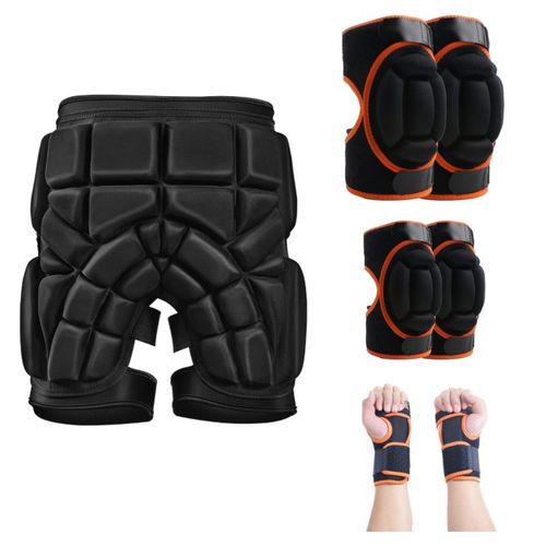 轮滑护臀垫全套装备儿童滑冰成人滑雪单板防摔裤护具屁股护膝套装