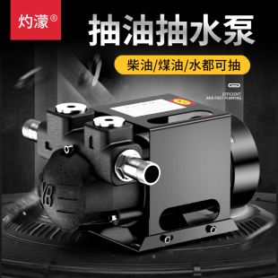 灼濛静音油泵两用抽水泵12V24V220V伏柴油泵直流油X泵抽油器加油