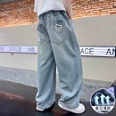 2025新款 兒童防蚊褲 子夏季 帥氣時(shí)髦男孩天絲軟牛仔長(zhǎng)褲 薄款 男童褲