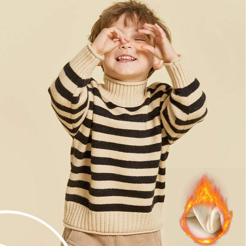 男童加绒加厚半高领毛衣儿童秋冬装韩版宝宝打底衫女童保暖针织衫,童装/婴儿装/亲子装,毛衣/针织衫,淘宝优惠券,粉丝福利购,淘宝优惠卷