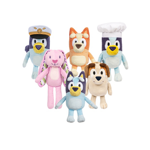 Bluey布鲁伊宾果弗洛皮杰克玩偶毛绒玩具娃娃朋友公仔过家家礼物
