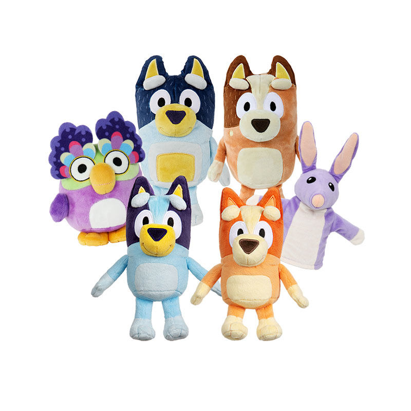 Bluey布鲁伊宾果弗洛皮吱吱玩偶毛绒玩具娃娃公仔正版儿童礼物,玩具/童车/益智/积木/模型,毛绒/玩偶/公仔/布艺类玩具,淘宝优惠券,粉丝福利购,淘宝优惠卷