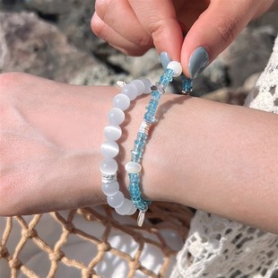 莓拉喜金黄水晶旺财盘缠手链招财好运新中式 手串女生日礼物