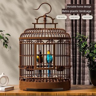 鸟笼鹦鹉笼家用大型郊游笼八哥画眉虎皮黑凤凰特别豪华新型观赏笼