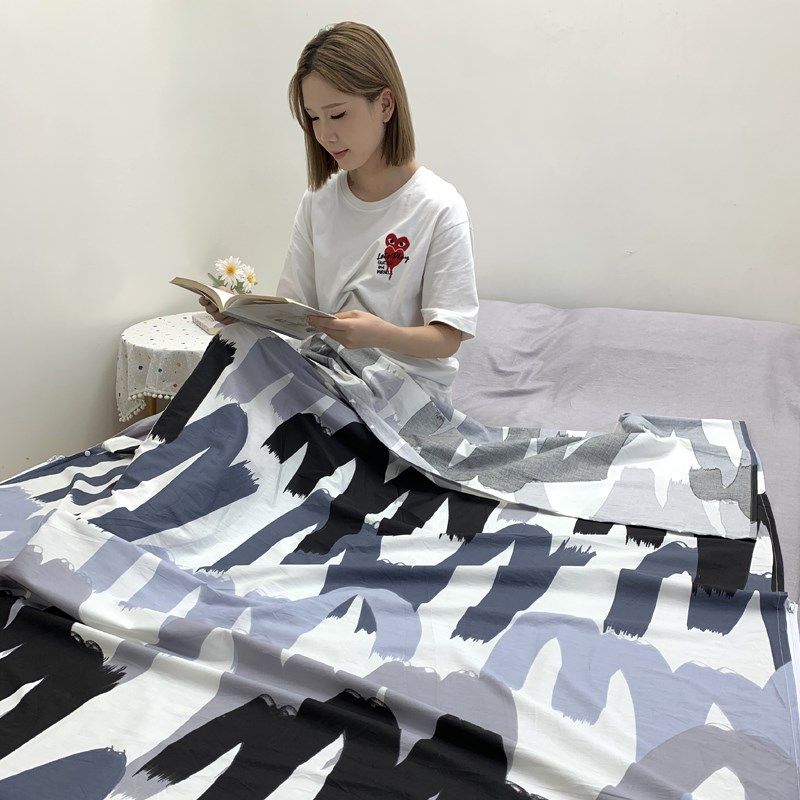 纯棉酒店隔脏睡袋二代三代可拆分旅游被罩床单枕套单人双人出差