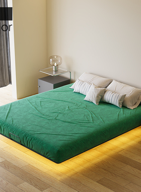 artcolor悬浮床钢架床骨架侘寂风主卧室2022年新款定制无床头床