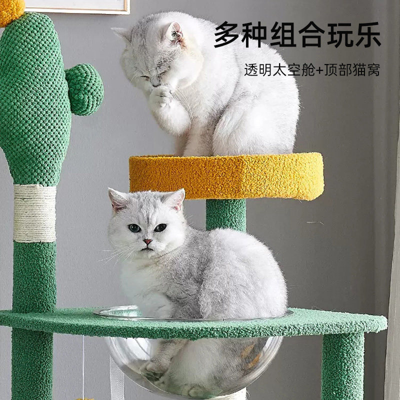 猫爬架猫窝猫树一体太空舱猫抓板猫爬架子抓柱不占地跳台猫咪用品,宠物/宠物食品及用品,猫爬架,淘宝优惠券,粉丝福利购,淘宝优惠卷