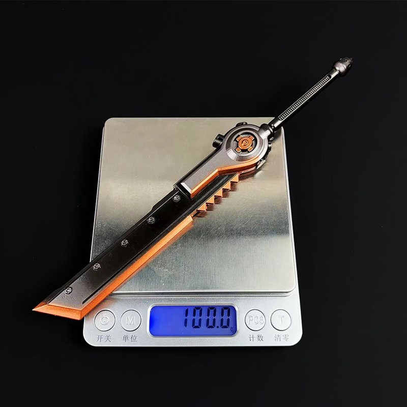 吃鸡游戏周边装甲大剑神龙双节棍火焰刀冷锋金属玩具摆件模型礼物