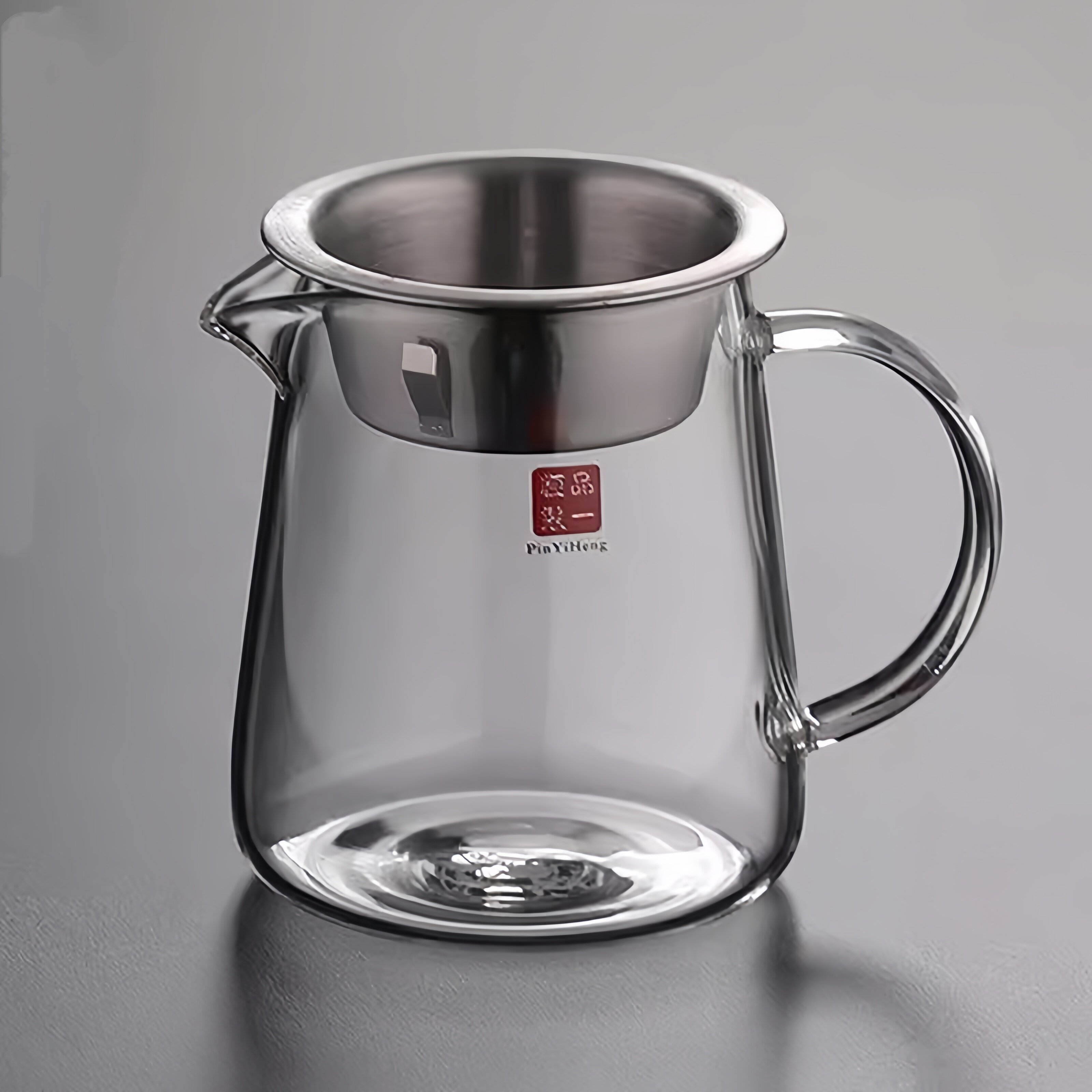 加厚玻璃公道杯带茶漏一体茶具套组高档公杯单个耐高温茶海分茶器