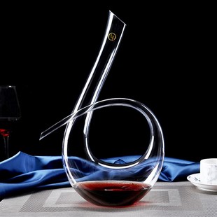 红酒葡萄酒分酒器调酒器U型天鹅小号酒壶家用 水晶玻璃醒酒器欧式